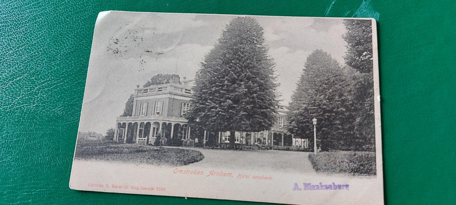 Arnhem Hotel Sonsbeek, Ophalen of Verzenden, Voor 1920, Gelopen, Gelderland
