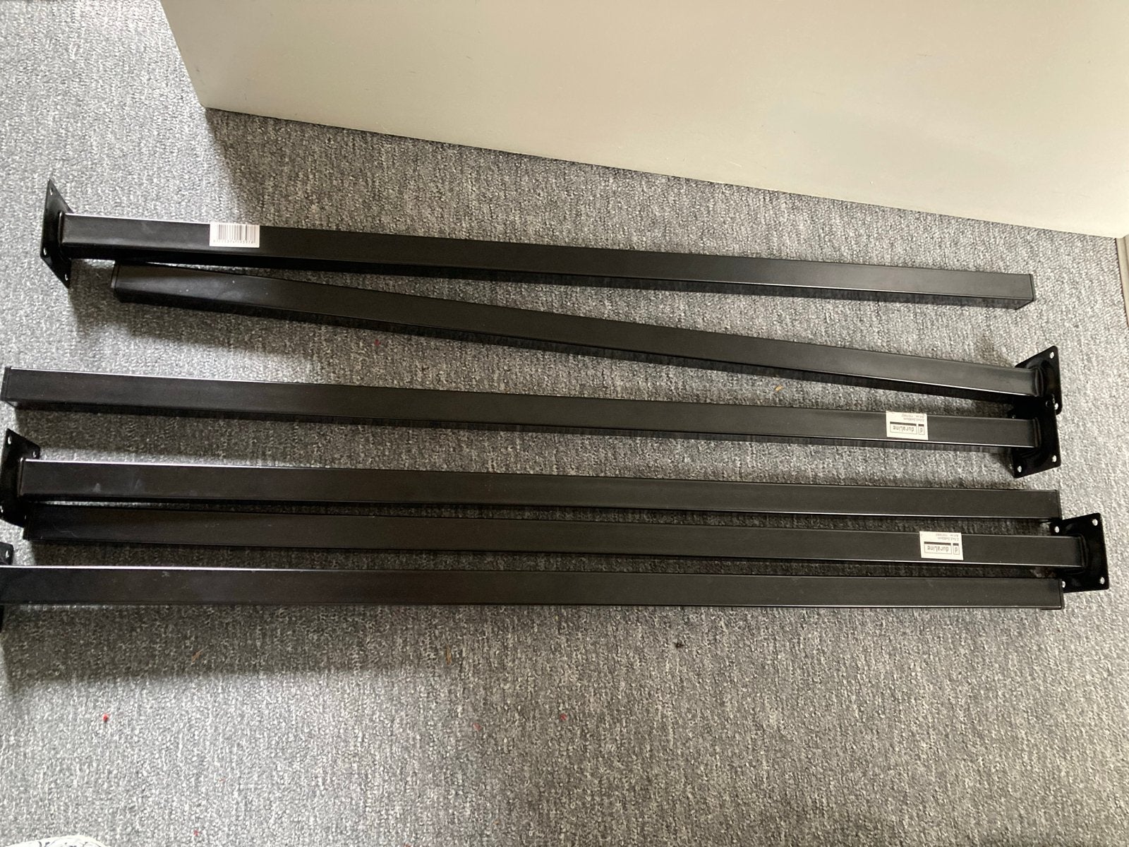Duraline metalen poten 2,5x2,5x80cm (6 stuks), Huis en Inrichting, Tafelonderdelen, Ophalen, Gebruikt