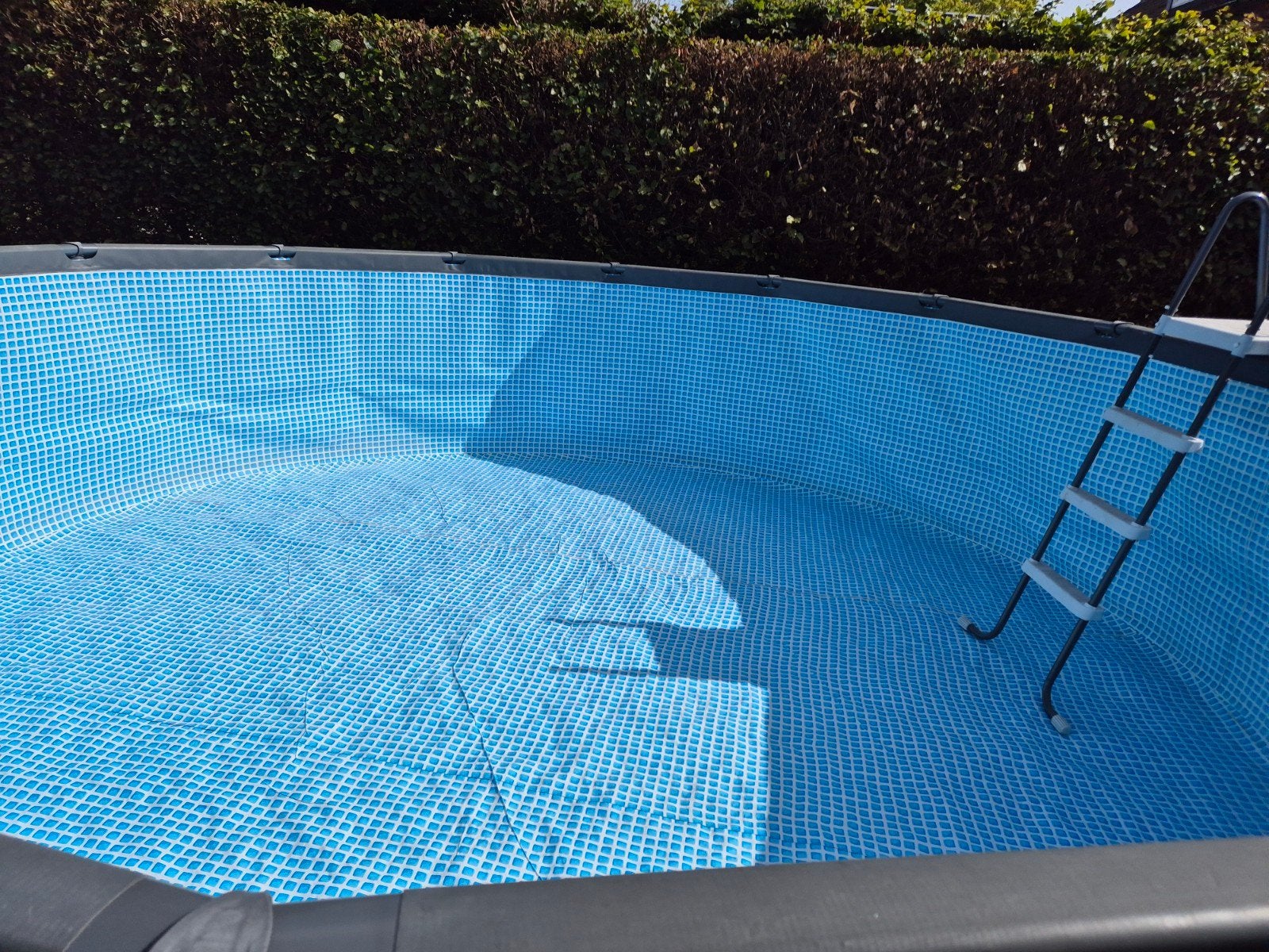 Intex Opzetzwembad met zandfilterpomp en zoutwatersysteem, Gebruikt, Rond, 300 cm of meer, Ophalen