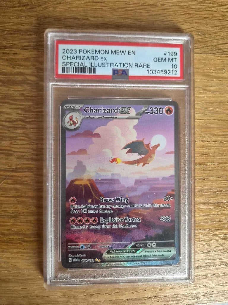 Charizard SIR 151/199 PSA 10, Ophalen of Verzenden, Nieuw, Losse kaart