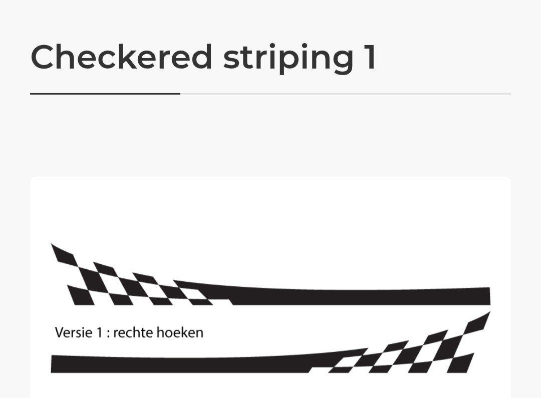 Zwarte striping voor zijkanten auto, Auto diversen, Autostickers, Ophalen of Verzenden