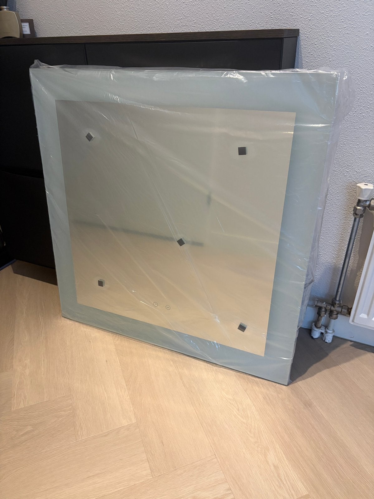 Primabad badkamerspiegel / spiegel 80 x 80 cm nieuw, Ophalen, Overige typen, 50 tot 100 cm, Zo goed als nieuw