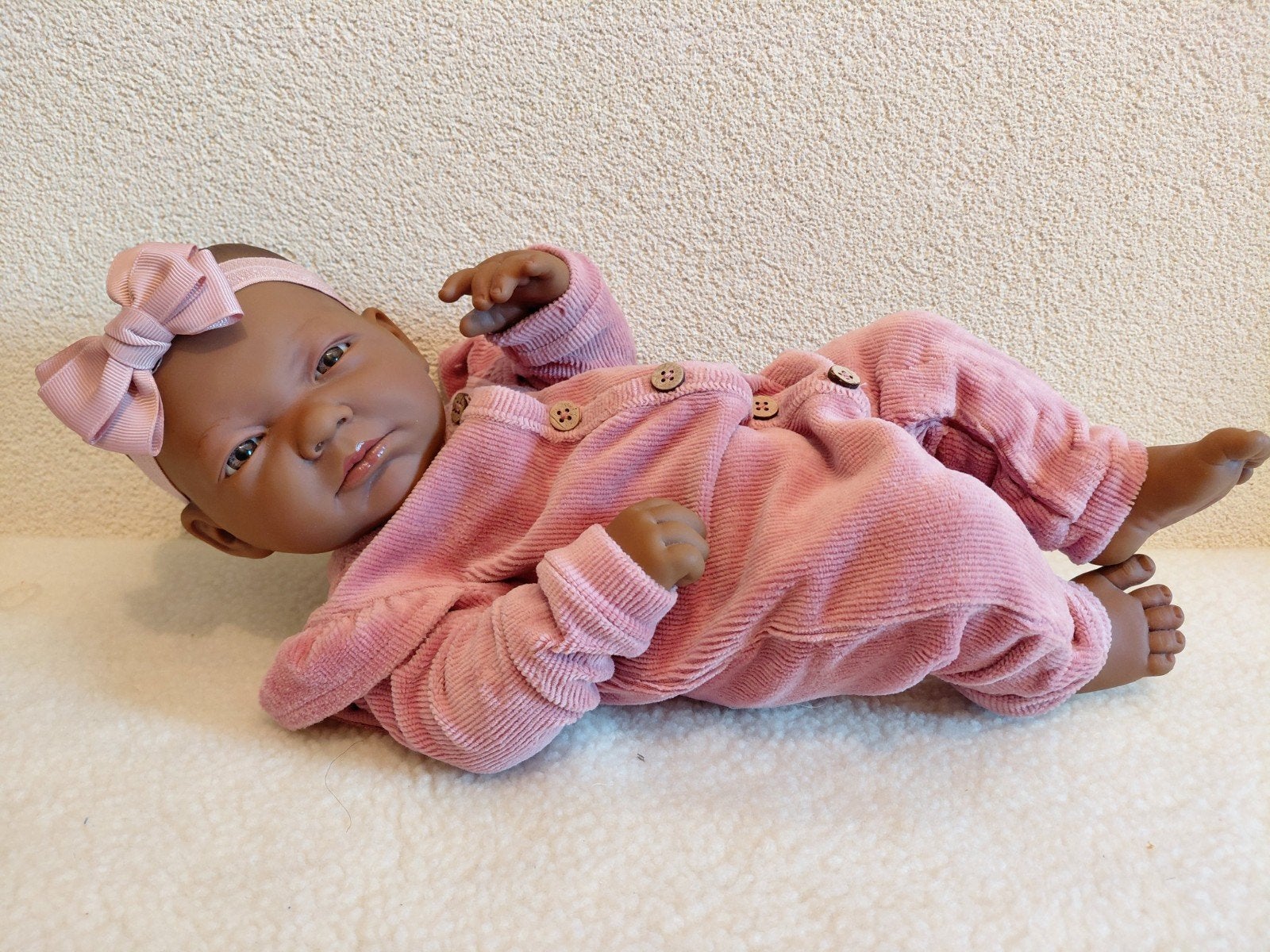 Mooie Getinte Levensechte Meisjes Babypop 🩷., Ophalen of Verzenden, Zo goed als nieuw, Babypop, Levensecht of Reborn