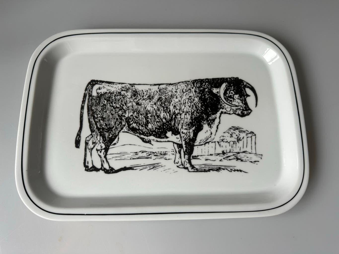 IKEA Accenten  keramiek schaal vintage, Porselein of Keramiek, Ophalen of Verzenden, Zo goed als nieuw, Dienblad