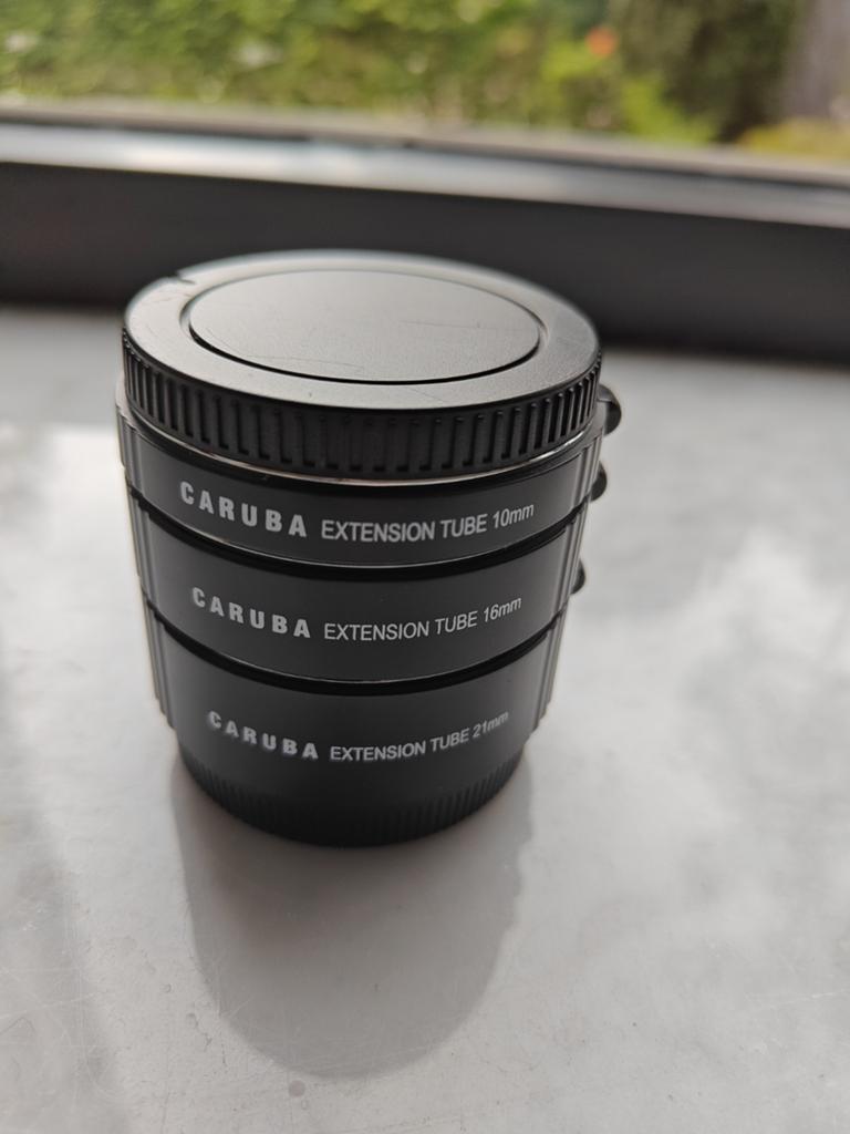 Caruba Extension Tubes Sony E-mount (10, 16, 21 mm), Ophalen of Verzenden, Zo goed als nieuw, Toebehoren