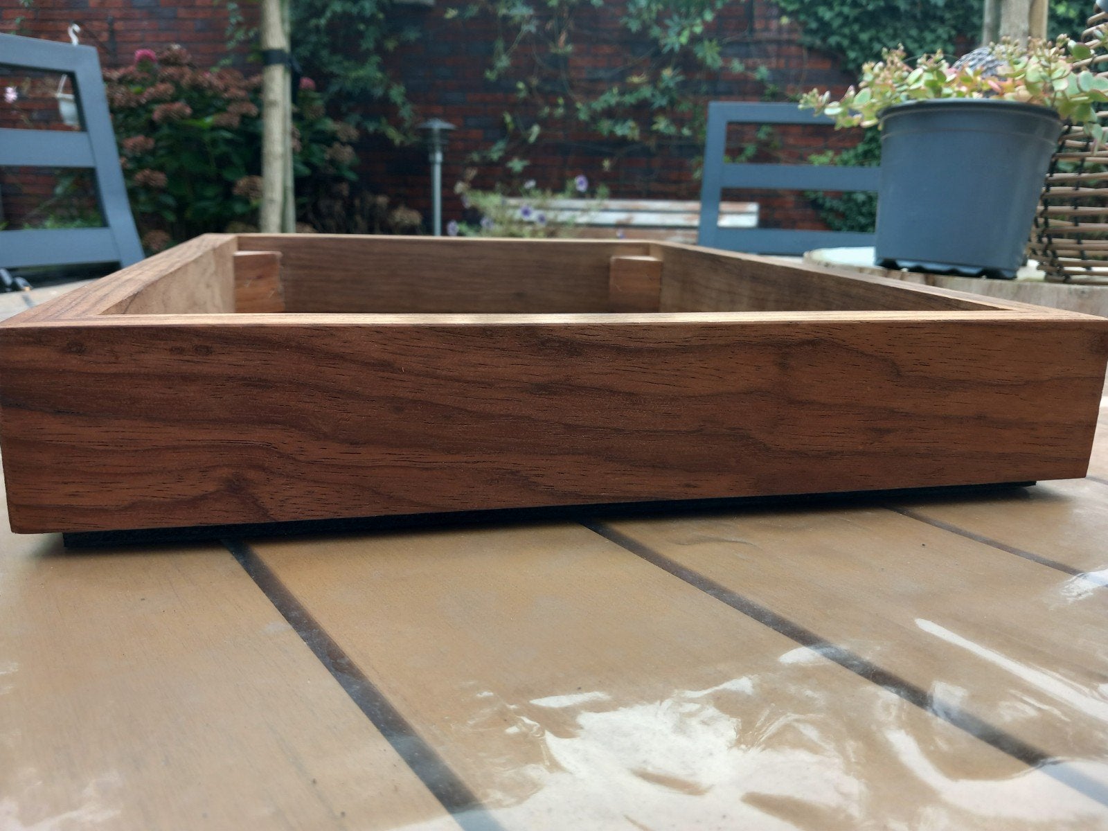 Afrormosia plint tbv Thorens TD 160 165 145 146 147, Ophalen, Nieuw, Platenspeler-onderdeel, Thorens