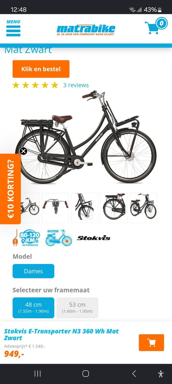 Victesse e-Bike te ruil of te koop zie beschrijving, Ophalen, Zo goed als nieuw