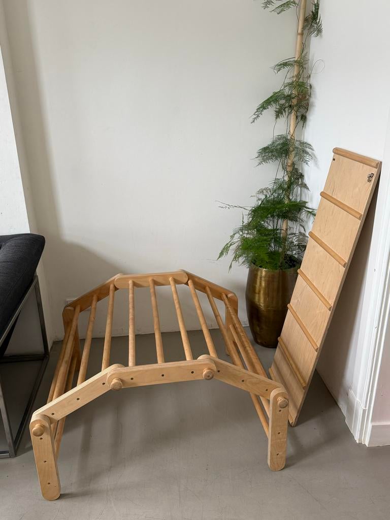 Ette Tete Fipitri Houten Klimrek en Glijbaan, Ophalen, Zo goed als nieuw, Jongen of Meisje