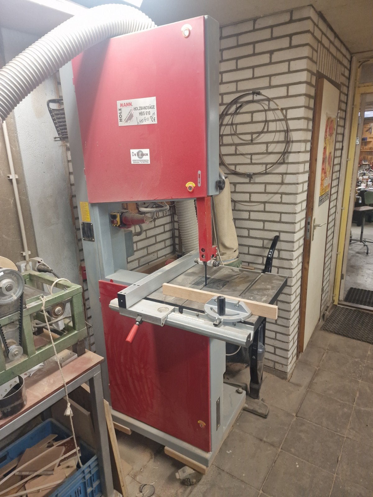 Holzmann HBS 610 lintzaagmachine - Krachtstroom, verrijdbaar, Ophalen of Verzenden