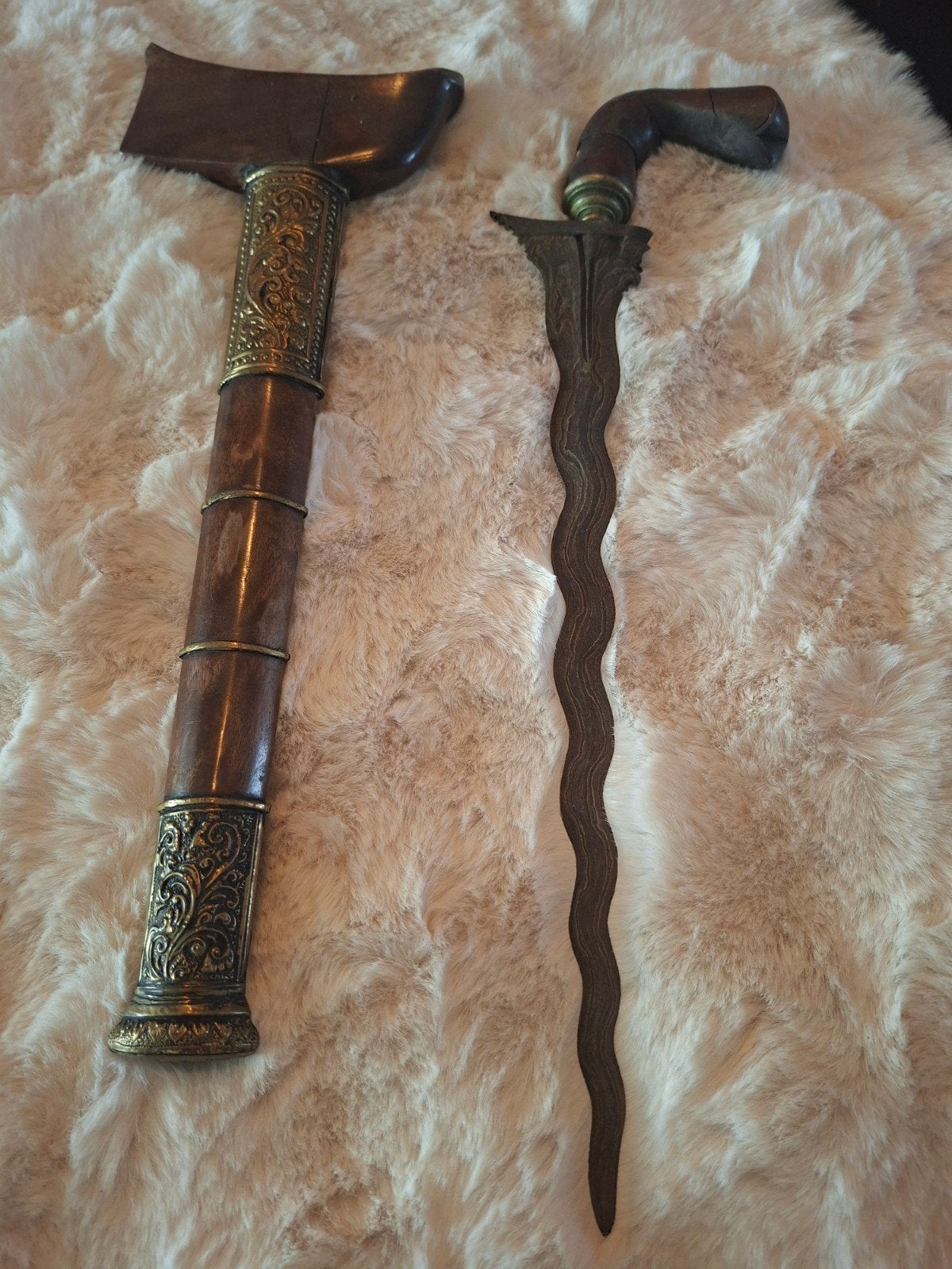 Antieke Indonesische Keris met Schede, Antiek en Kunst, Ophalen