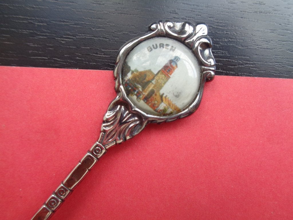 lepeltje BUREN fotoplaatje SINT LAMBERTUSKERK, Ophalen, Gebruikt