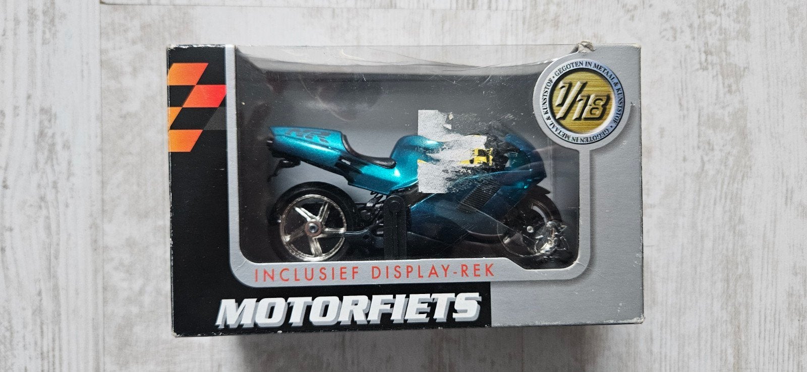 Miniatuur motorfiets Honda NR, Hobby en Vrije tijd, Modelauto's | 1:18, Ophalen of Verzenden, Zo goed als nieuw, Motor, Motormax