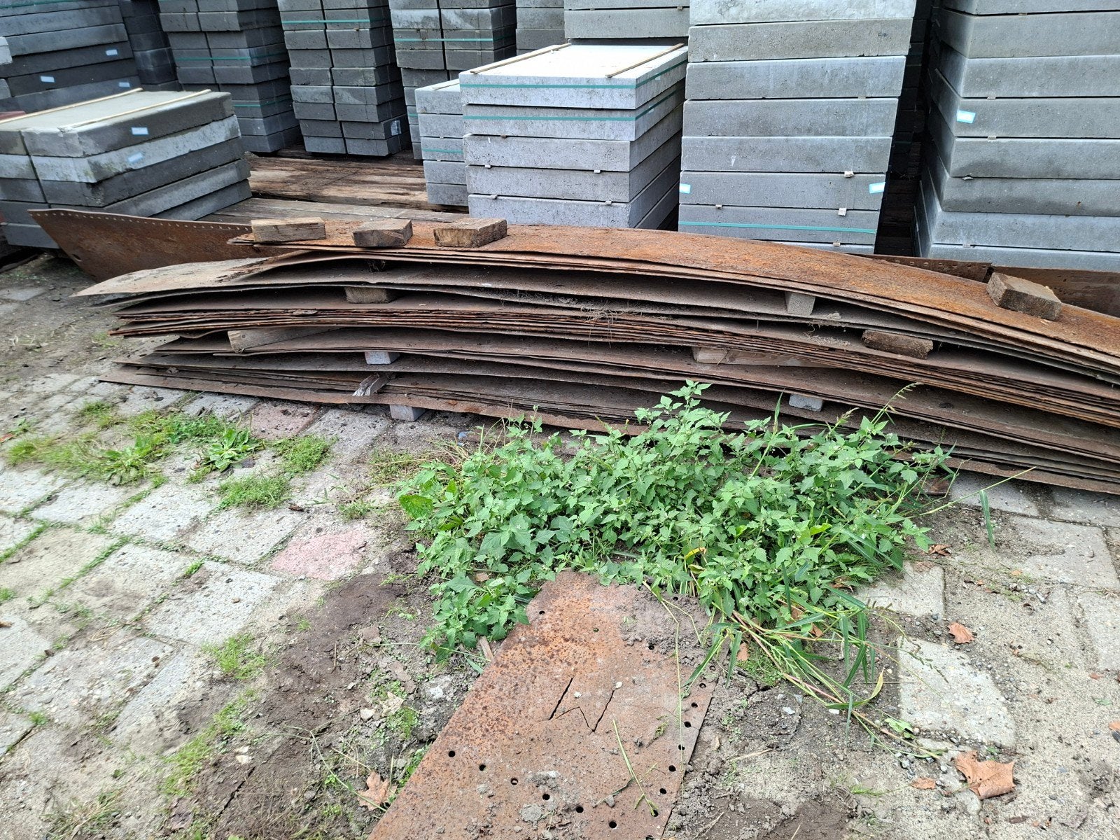 stalen rijplaten.  26 stuks., Ophalen, Gebruikt, IJzer