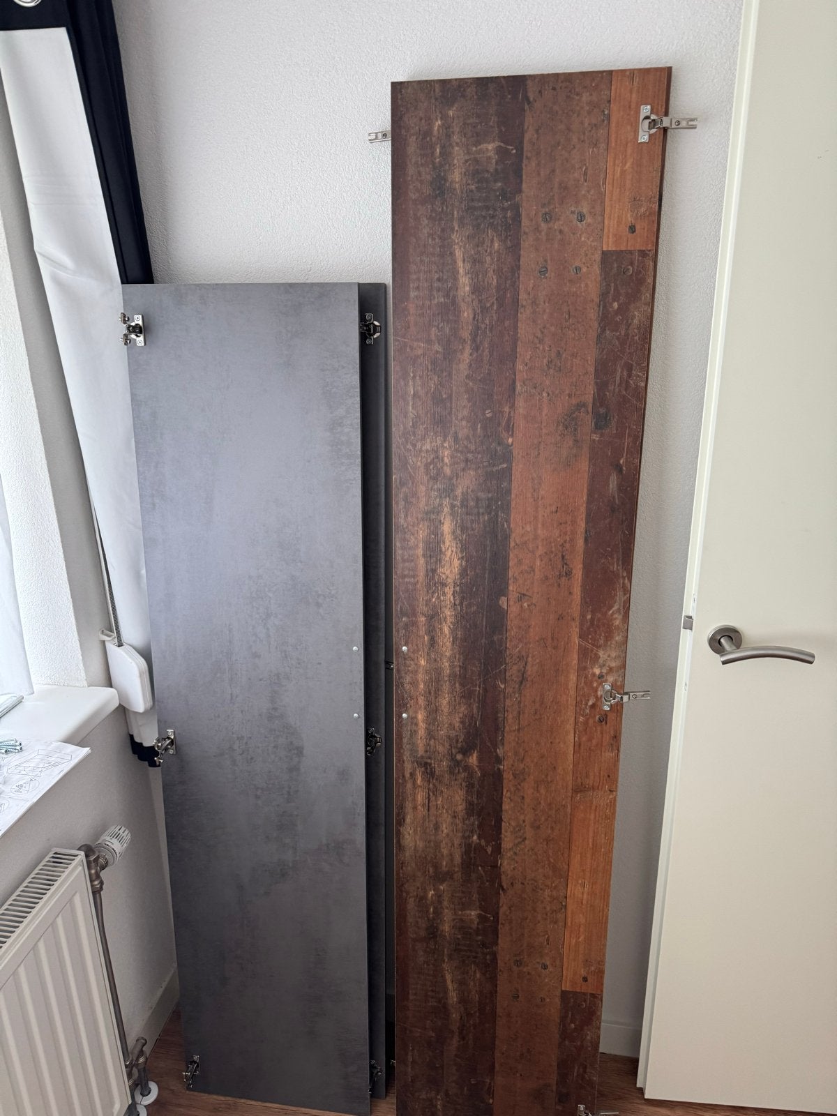 Kast met spiegels, legplanken en hangruimte - 160x200cm, Ophalen, Met plank(en), 200 cm of meer, 150 tot 200 cm
