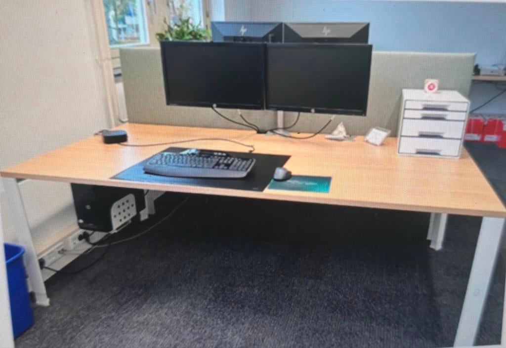 Geluidswerend bureauscherm/Akoestische Bureauwanden - 200cm, Ophalen, Gebruikt