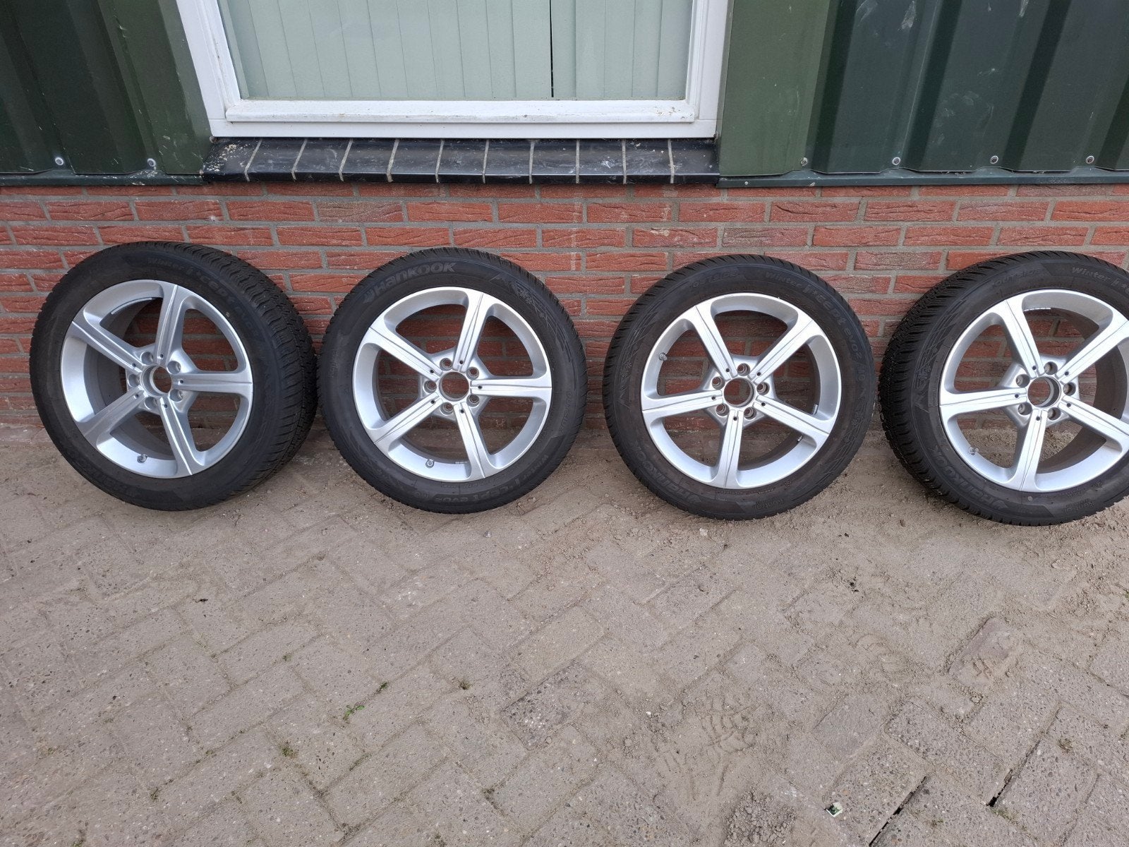 Set winter banden zgan, Auto-onderdelen, Banden en Velgen, Ophalen, Winterbanden, Band(en)