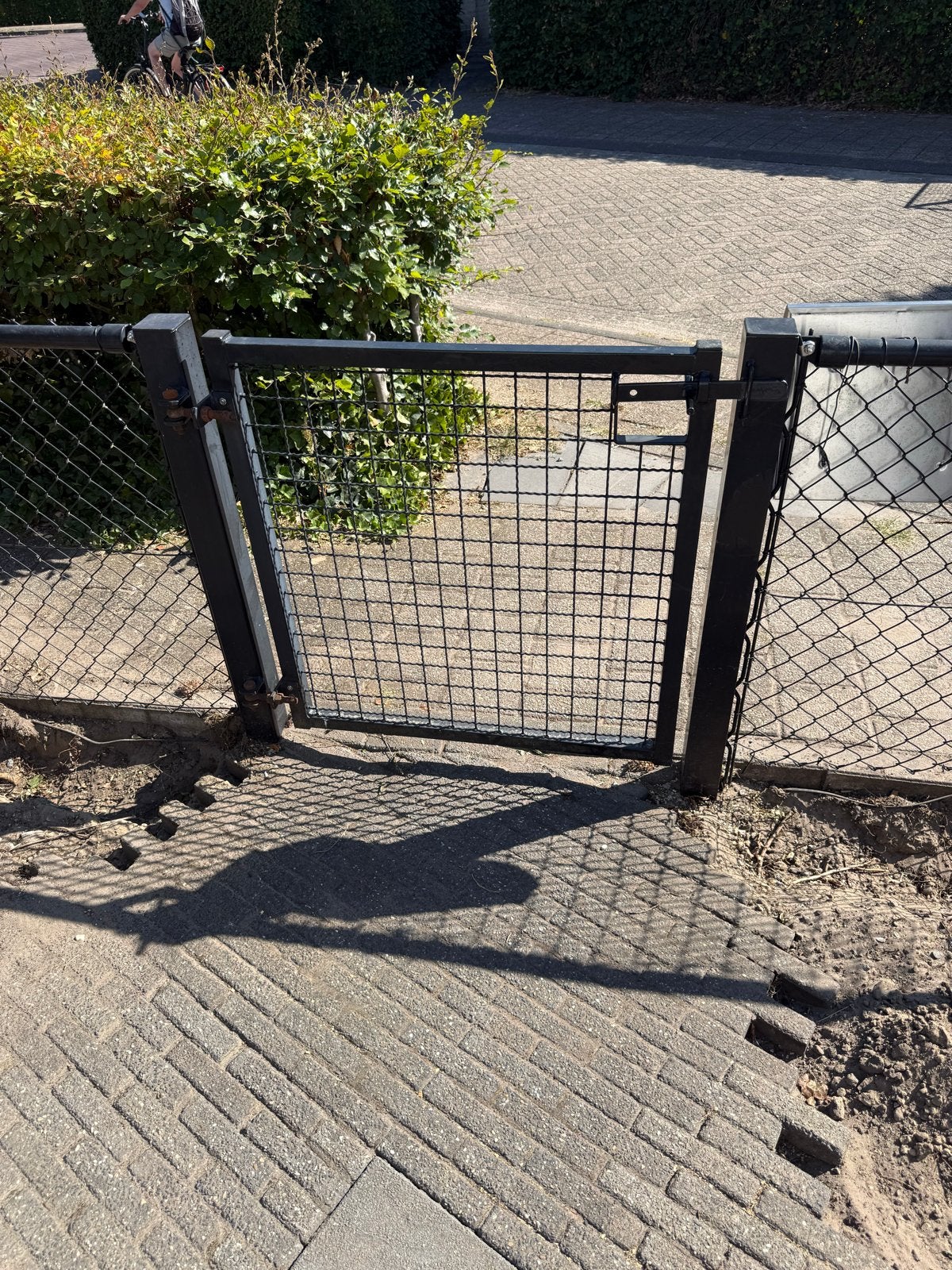 Hekwerk met poort - Gaashekwerk 16 meter, Tuin en Terras, Ophalen, Met poort, Gebruikt, Gaashekwerk