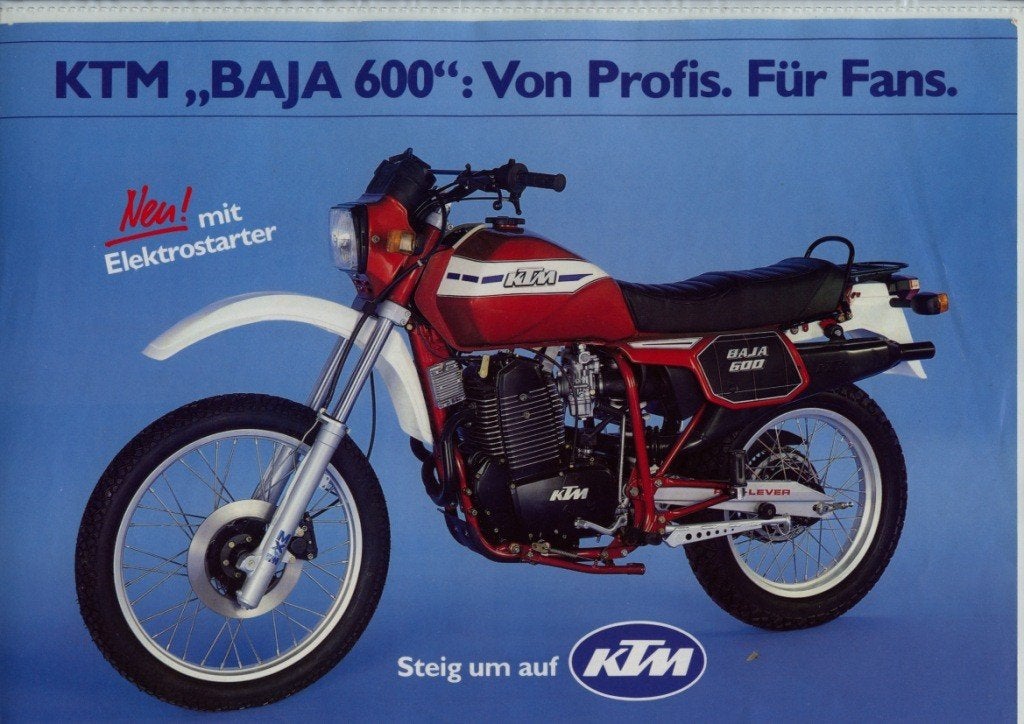 KTM 600 BAJA folder brochure, Verzenden, Overige merken