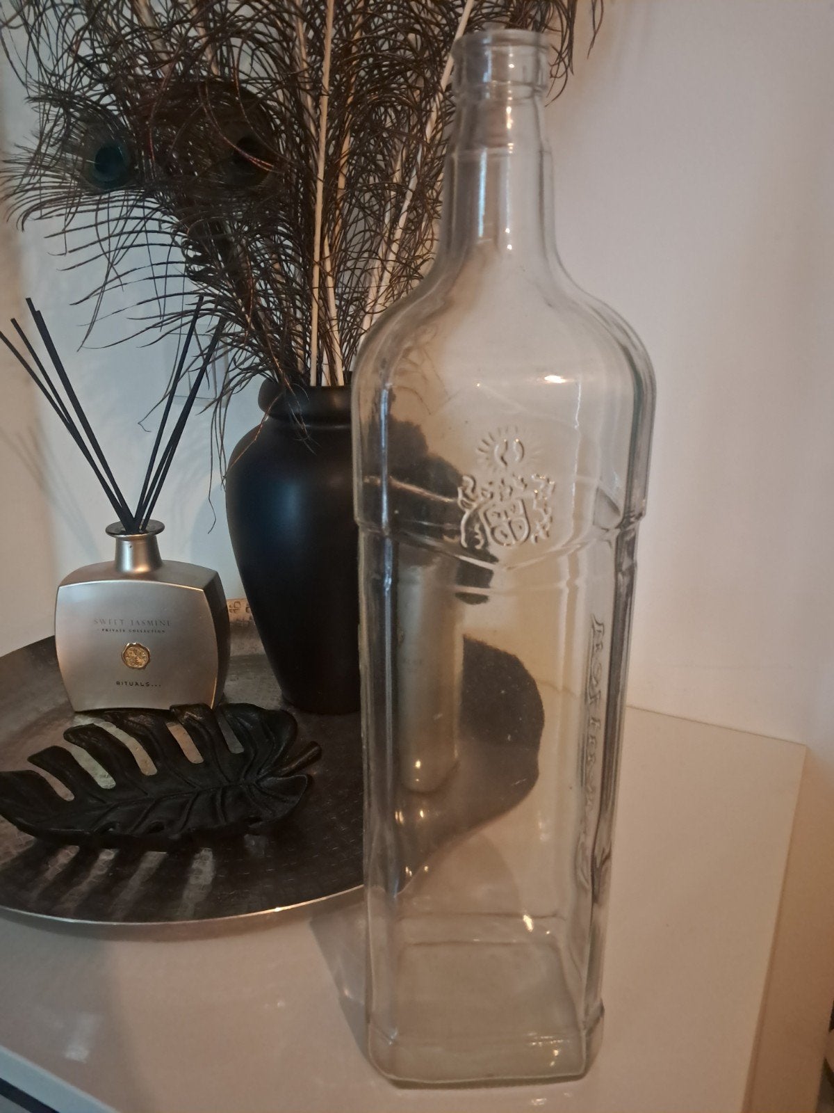 Grote XXL berentzen fles!, Huis en Inrichting, Ophalen of Verzenden, Transparant, Glas