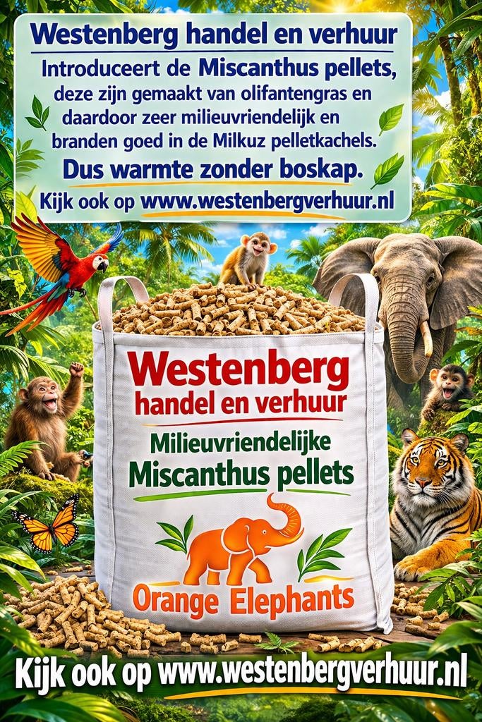 Nieuw Miscanthus pellets, Huis en Inrichting, Kachels, Ophalen of Verzenden, Nieuw, Overige brandstoffen