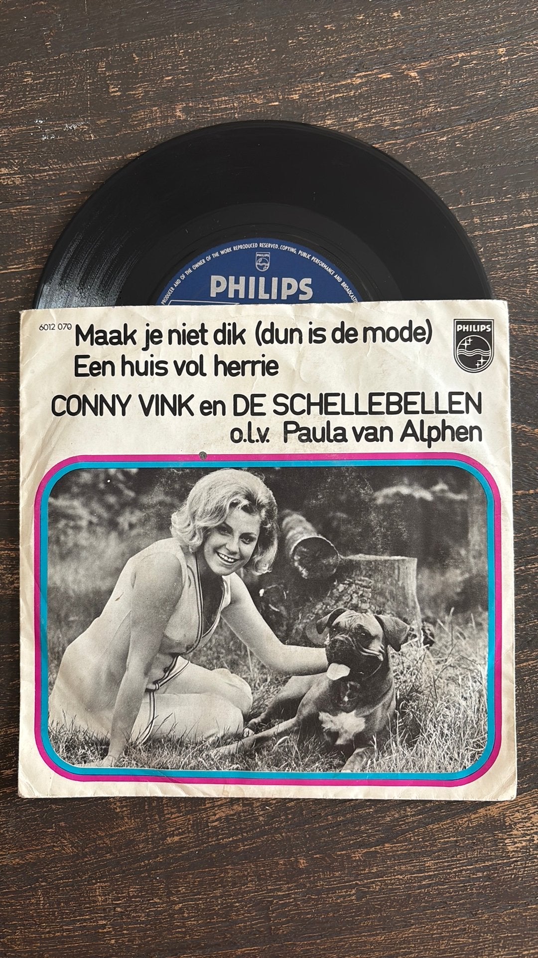 Conny Vink - Maak je niet dik (dun is de mode), Cd's en Dvd's, Vinyl Singles, Ophalen of Verzenden, Zo goed als nieuw, Nederlandstalig