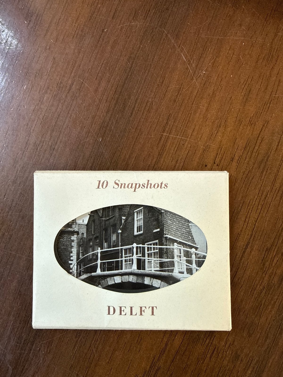Mapje met 10 kleine foto's van Delft, Gebruikt, Foto, Ophalen of Verzenden, Gebouw
