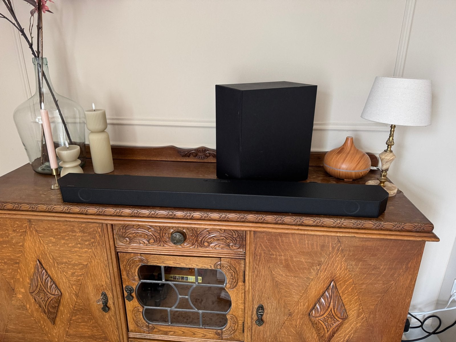 Samsung Soundbar HW-Q60B met Externe Subwoofer, Ophalen, Bluetooth, Zo goed als nieuw