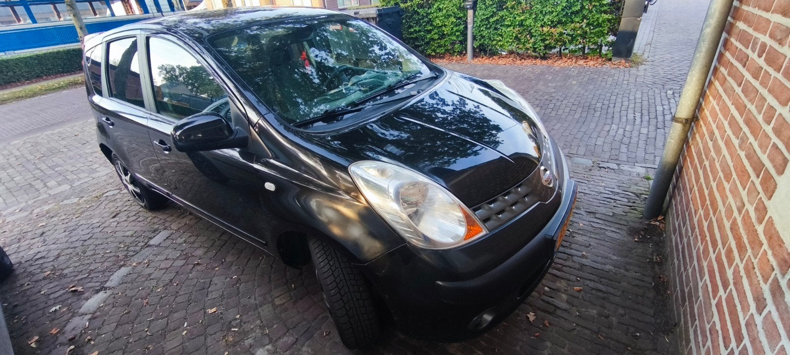 Nissan Note 1.4 16V 2008 Zwart, Auto's, Voorwielaandrijving, 40 €/maand, 4 cilinders, Zwart