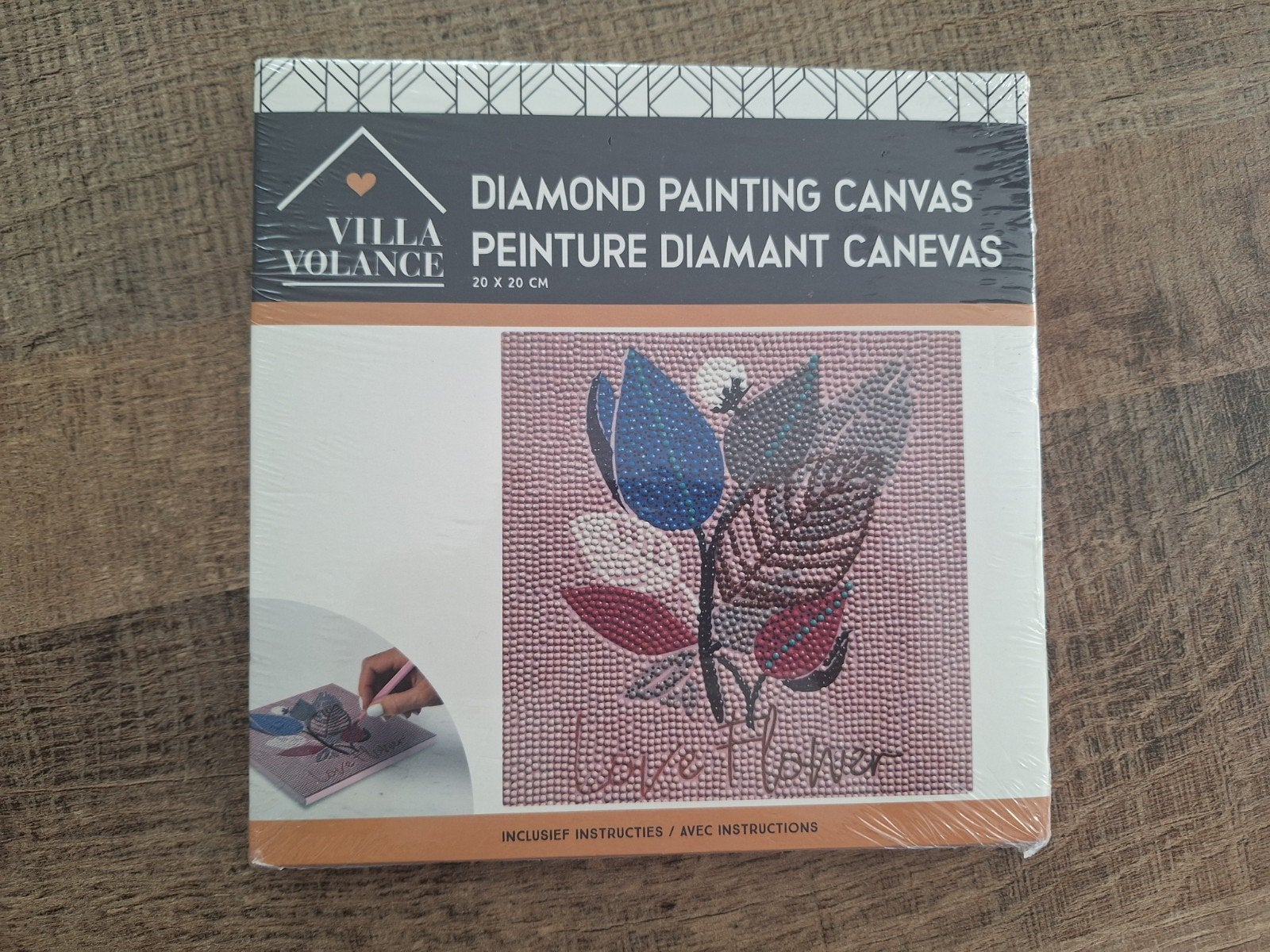 Diamond Painting Canvas - Villa Volance 20x20 cm, Ophalen of Verzenden, Nieuw, Overige typen