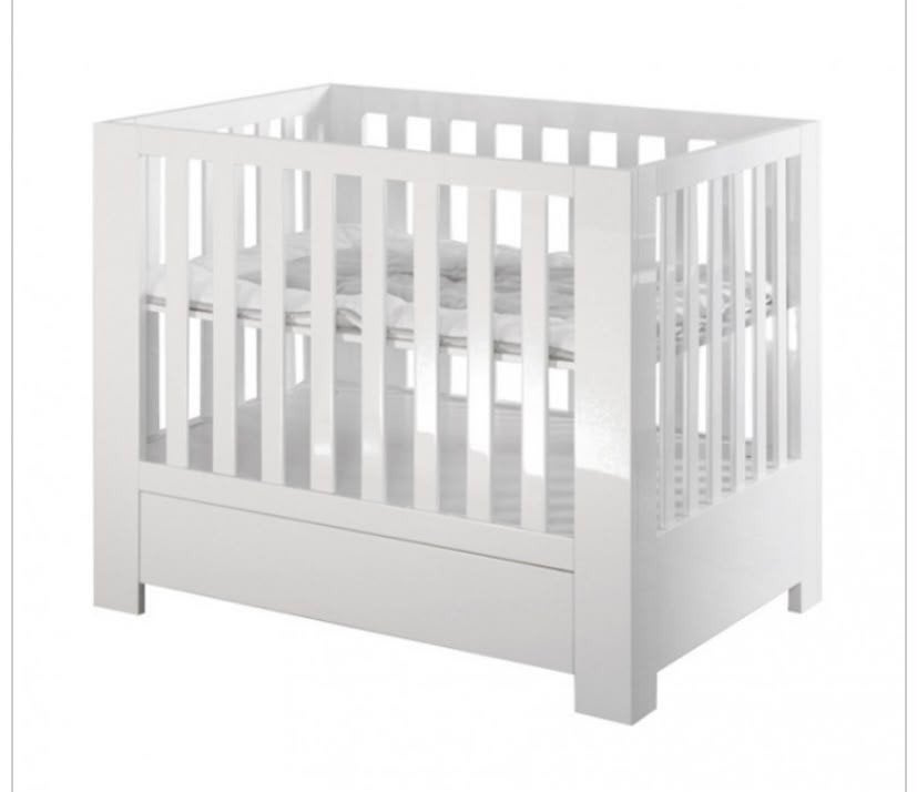 Kidsmill Alaska Hoogglans Box Wit met Lade, Kinderen en Baby's, Boxen, Ophalen, Zo goed als nieuw, Rechthoekig, In hoogte verstelbaar
