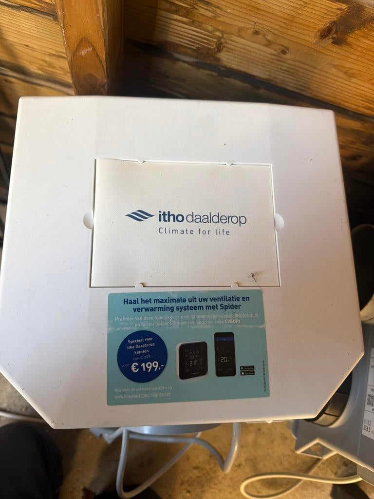 Itho Daalderop Ventilator/Afzuiger - Climate for Life, Ophalen of Verzenden, Zo goed als nieuw, Ventilator en Afzuiger