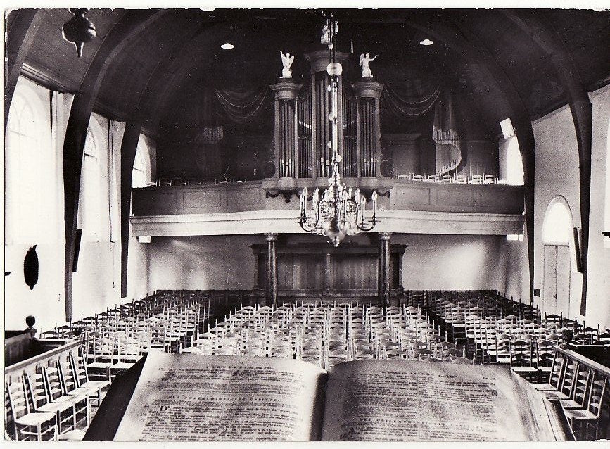 Bleiswijk (ZH.) Interieur N.H. Kerk., Verzamelen, Ophalen, 1960 tot 1980, Gelopen, Zuid-Holland