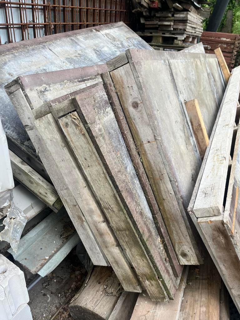 Betonplex bekisting, Doe-het-zelf en Verbouw, Hout en Planken, Ophalen, Minder dan 25 mm, Zo goed als nieuw, 200 tot 250 cm