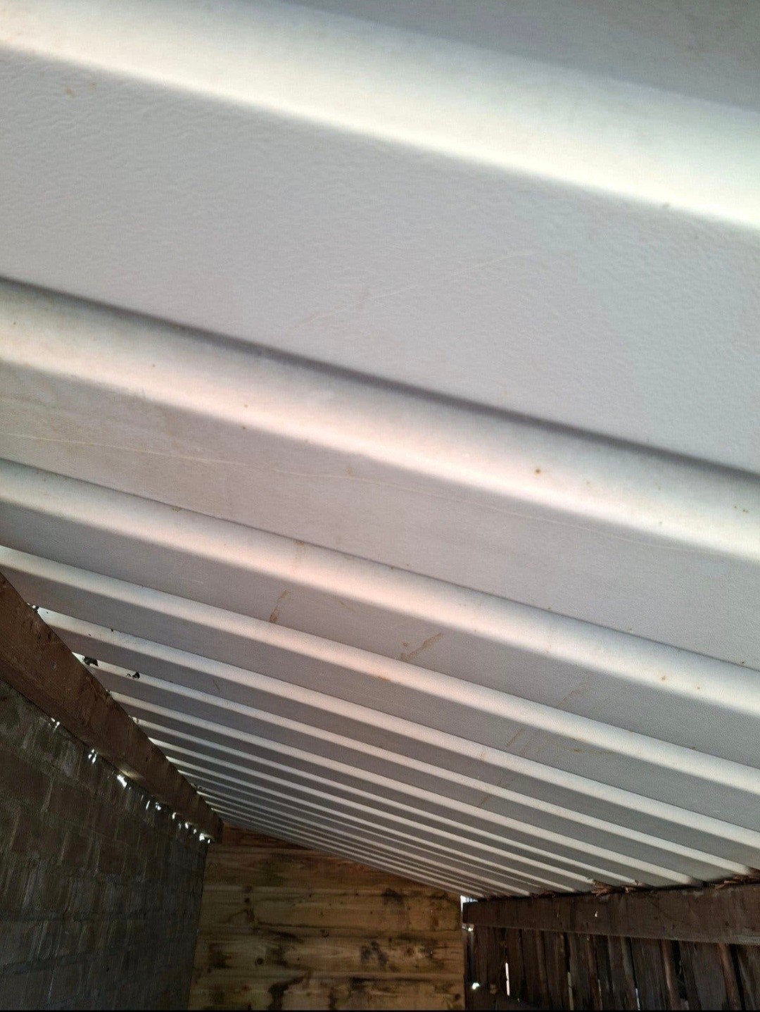 Oud ijzer: golfplaten, klapstoel, wasrek en ladder, Ophalen, Gebruikt, Ladder, Minder dan 2 meter