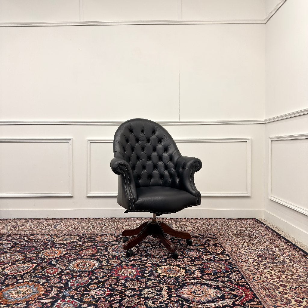 Klassiek Engels Chesterfield Bureaustoel, Ophalen of Verzenden