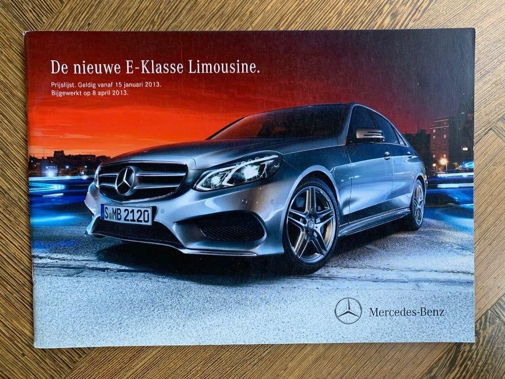 Prijslijst Mercedes-Benz E-klasse W212 2013, Nieuw, Mercedes-Benz, Mercedes, Ophalen of Verzenden