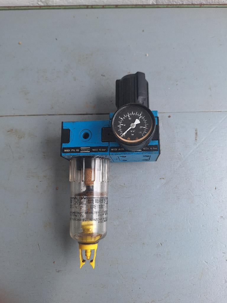 Atlas Copco Midi reg15 + fil15 reduceer/filter, Ophalen of Verzenden, Gebruikt