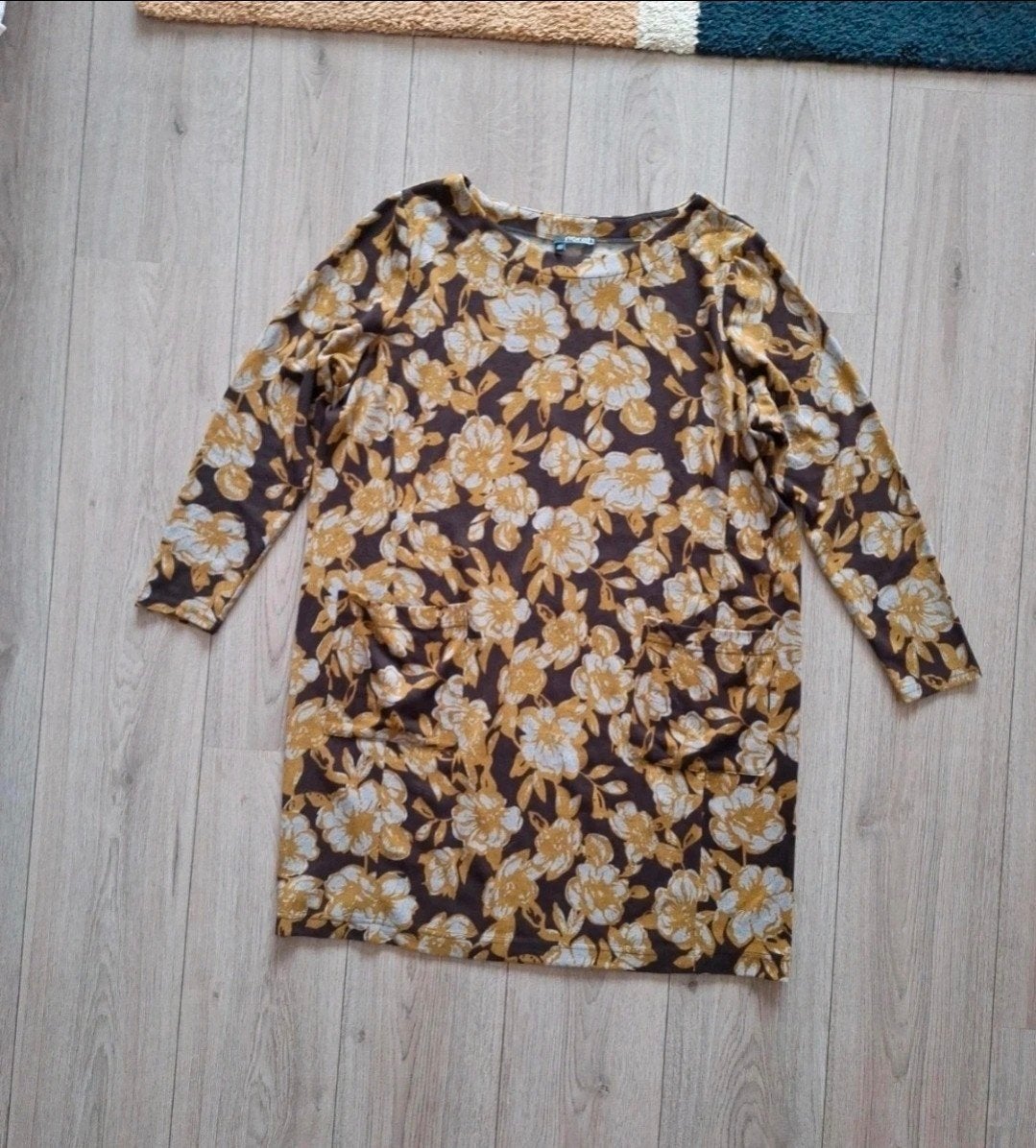 Jurk maat 48 Norah, Kleding | Dames, Jurken, Norah, Ophalen of Verzenden, Zo goed als nieuw, Onder de knie