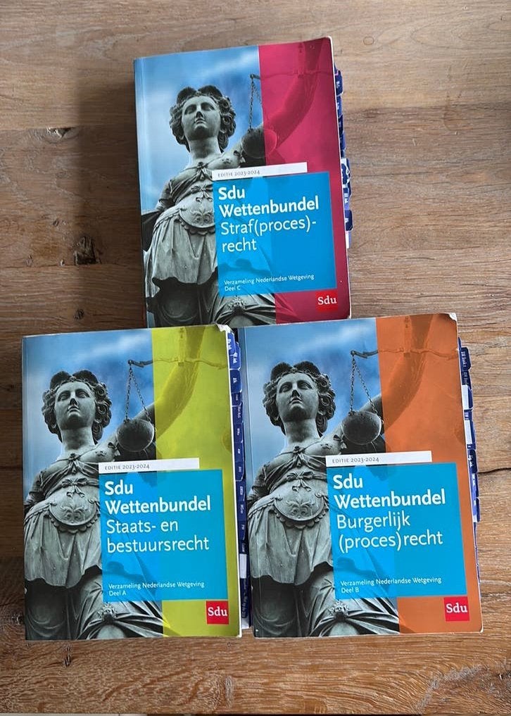 Sdu Wettenbundel 2023-2024 (set a drie delen), Ophalen of Verzenden, Gelezen