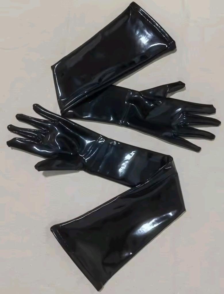 Mooie Zwarte Lak Handschoenen, Verzenden, Nieuw, Handschoenen, Hoed of Pet
