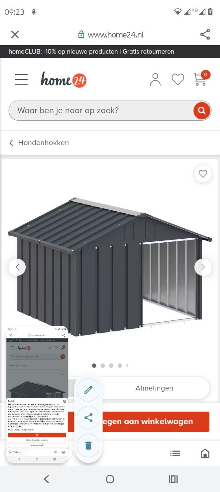 hondenhok, Ophalen, 65 tot 100 cm, 75 tot 110 cm, Nieuw