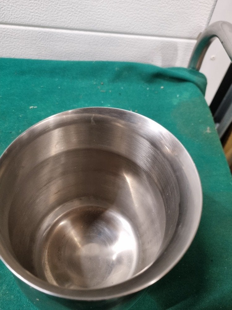 melkkan inox 18/8 groot, Ophalen of Verzenden, 'T Olde Gre-j, Info@toldegrej.nl, Endepoelstraat 20f Didam