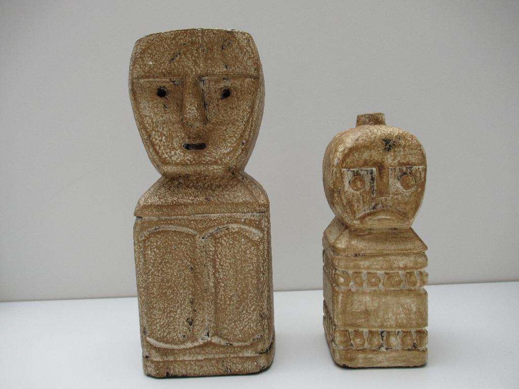 2 stone men van Casa Vivante uit Indonesie, Verzenden, Zo goed als nieuw, Overige materialen
