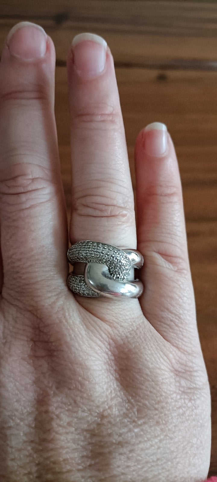 zilveren ring van ti sento maat 56, Ophalen of Verzenden, Zo goed als nieuw, 17 tot 18, Dame