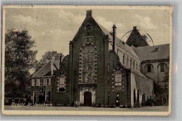 Utrecht St. Janskerk st1932 nr Frankrijk uitg S.P.U.zie info, Verzenden, 1920 tot 1940, Gelopen, Utrecht