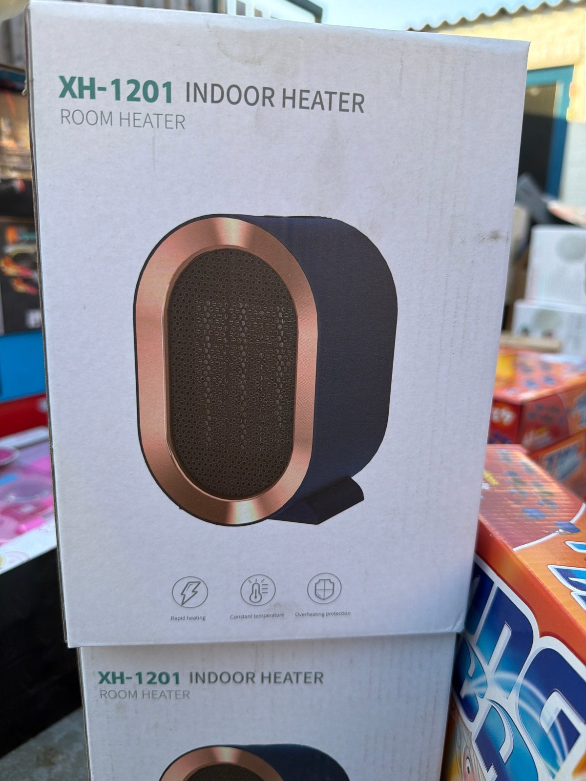 Compacte XH-1201 Indoor Heater - Snelle Verwarming, 30 tot 80 cm, Minder dan 60 cm, Ophalen of Verzenden, 800 watt of meer