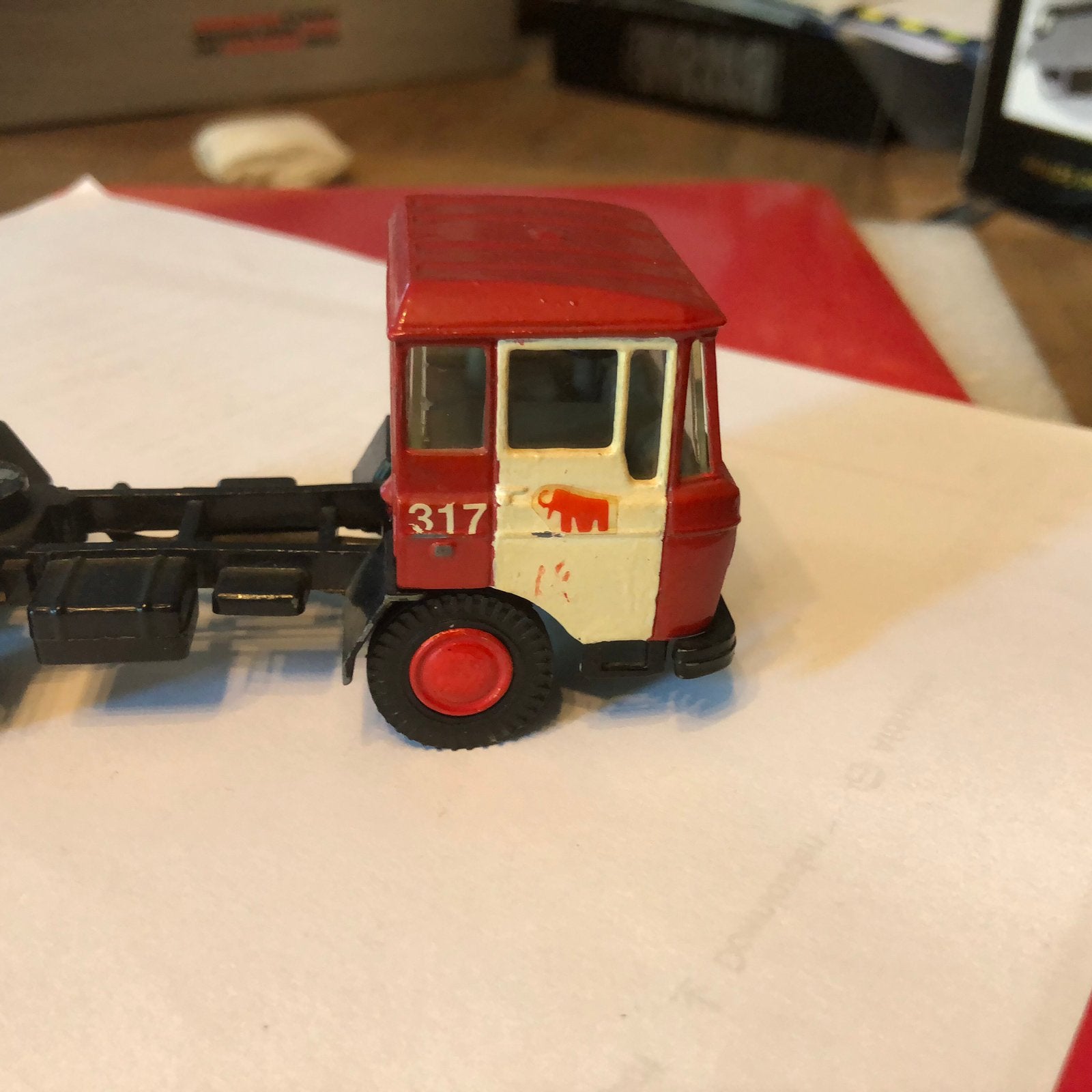 LION CAR  DAF 2600 TREKKER van STOOF BREDA, Ophalen of Verzenden, Zo goed als nieuw, Bus of Vrachtwagen, Lion Toys