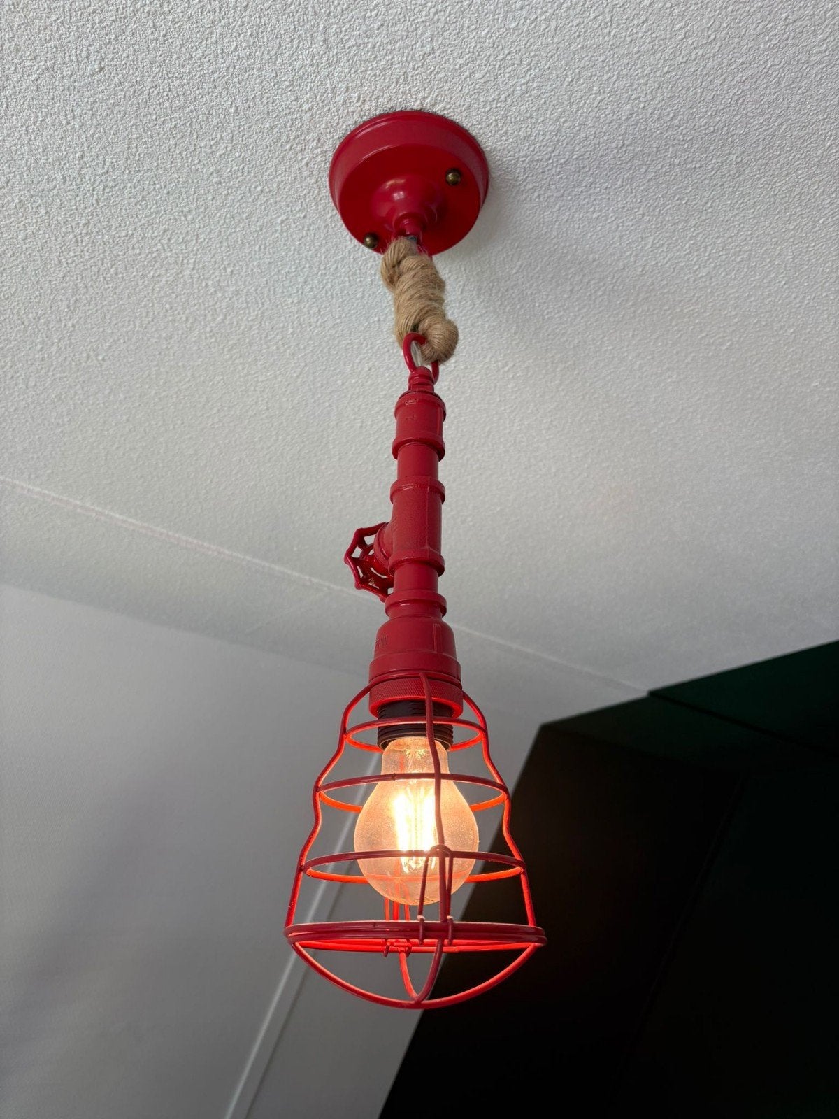 Brandweerslang Hanglamp voor Kinderkamer, Gebruikt, Overige materialen, Ophalen of Verzenden, Minder dan 50 cm