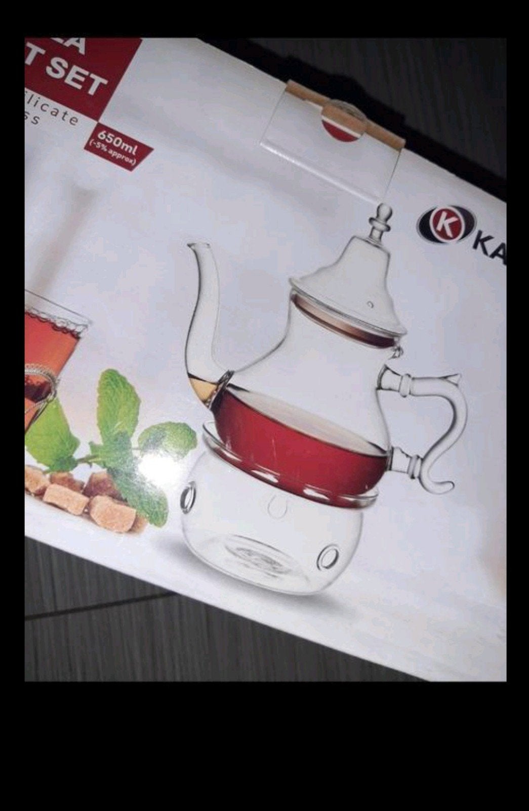 Nieuwe glazen theepot 650ml - VASTE PRIJS, Theepot/fluitketel, Ophalen, Nieuw, Glas