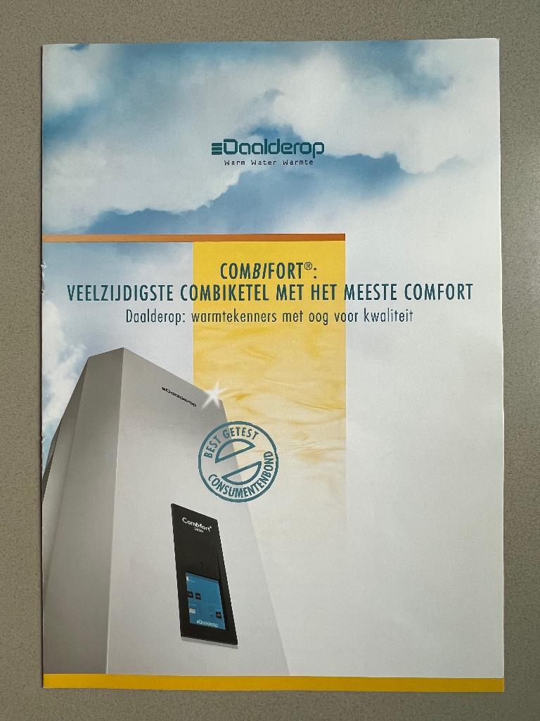 Daalderop Combifort productinfo + installatievoorschriften, Ophalen, Cv-ketel of Combi-ketel, Minder dan 60 cm, Zo goed als nieuw